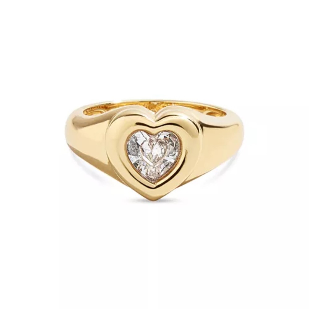 BaubleBar Julia Heart Ring (Size 8)